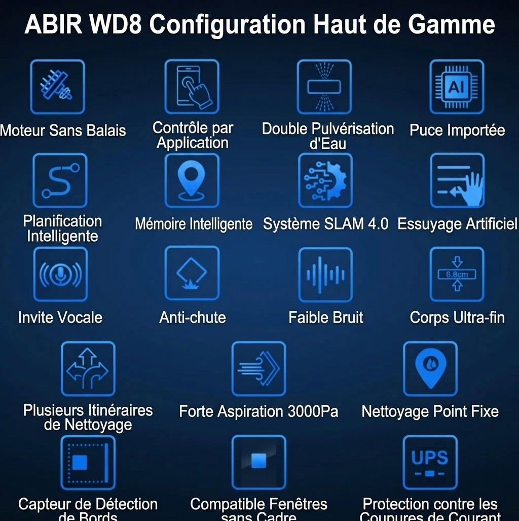 🪟 Robot lave-vitres intelligent ABIR WD8