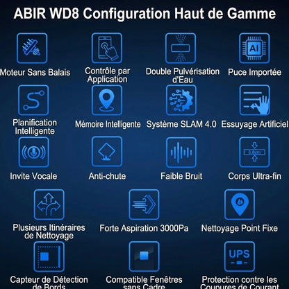 🪟 Robot lave-vitres intelligent ABIR WD8