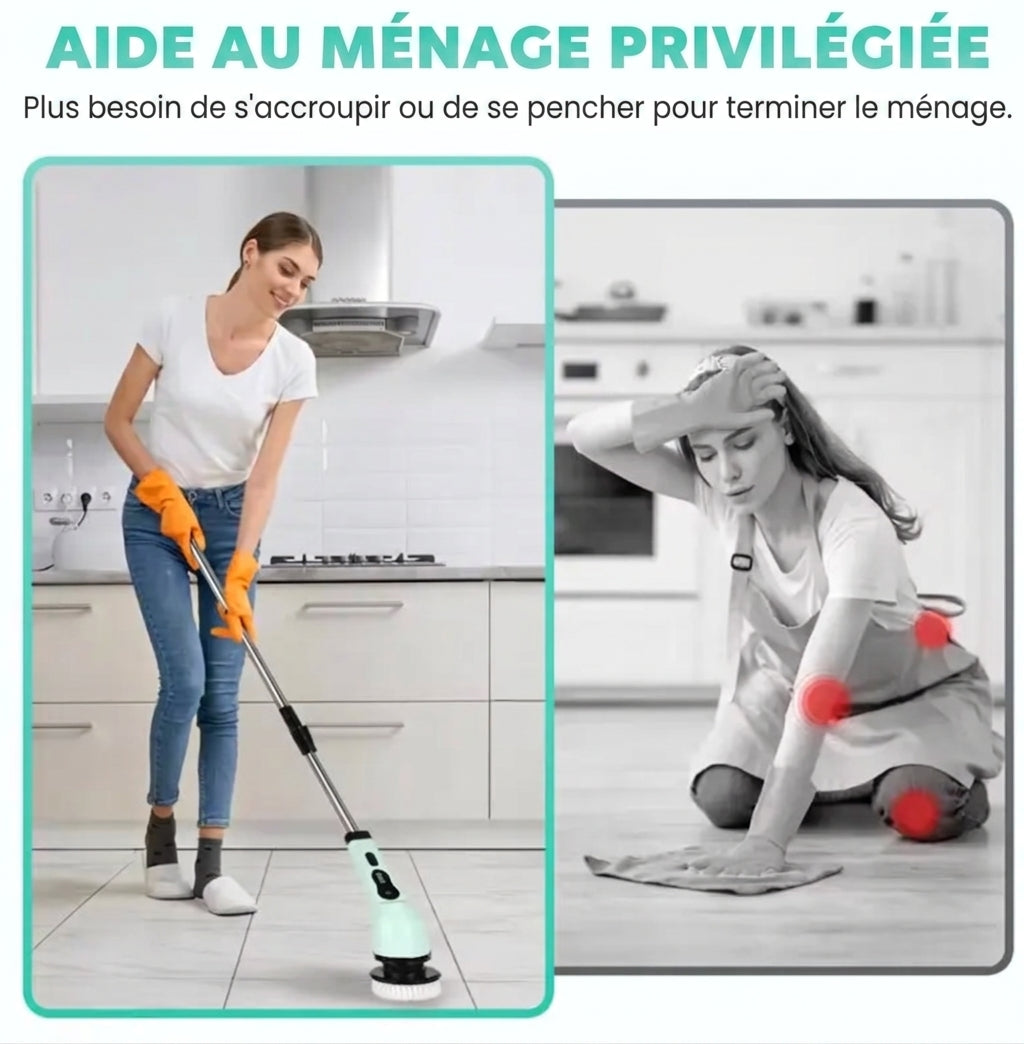 🧽 Brosse de nettoyage électrique sans fil