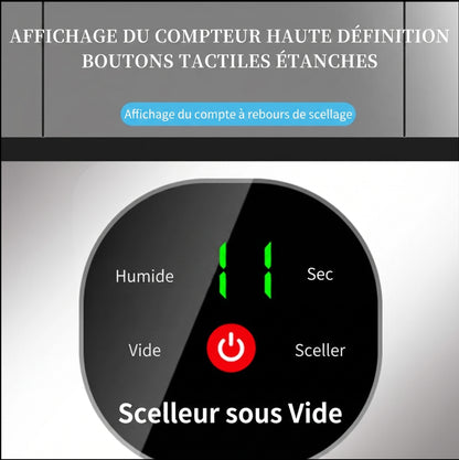 🥩 Machine sous vide rechargeable sans fil - Gardez vos aliments frais plus longtemps
