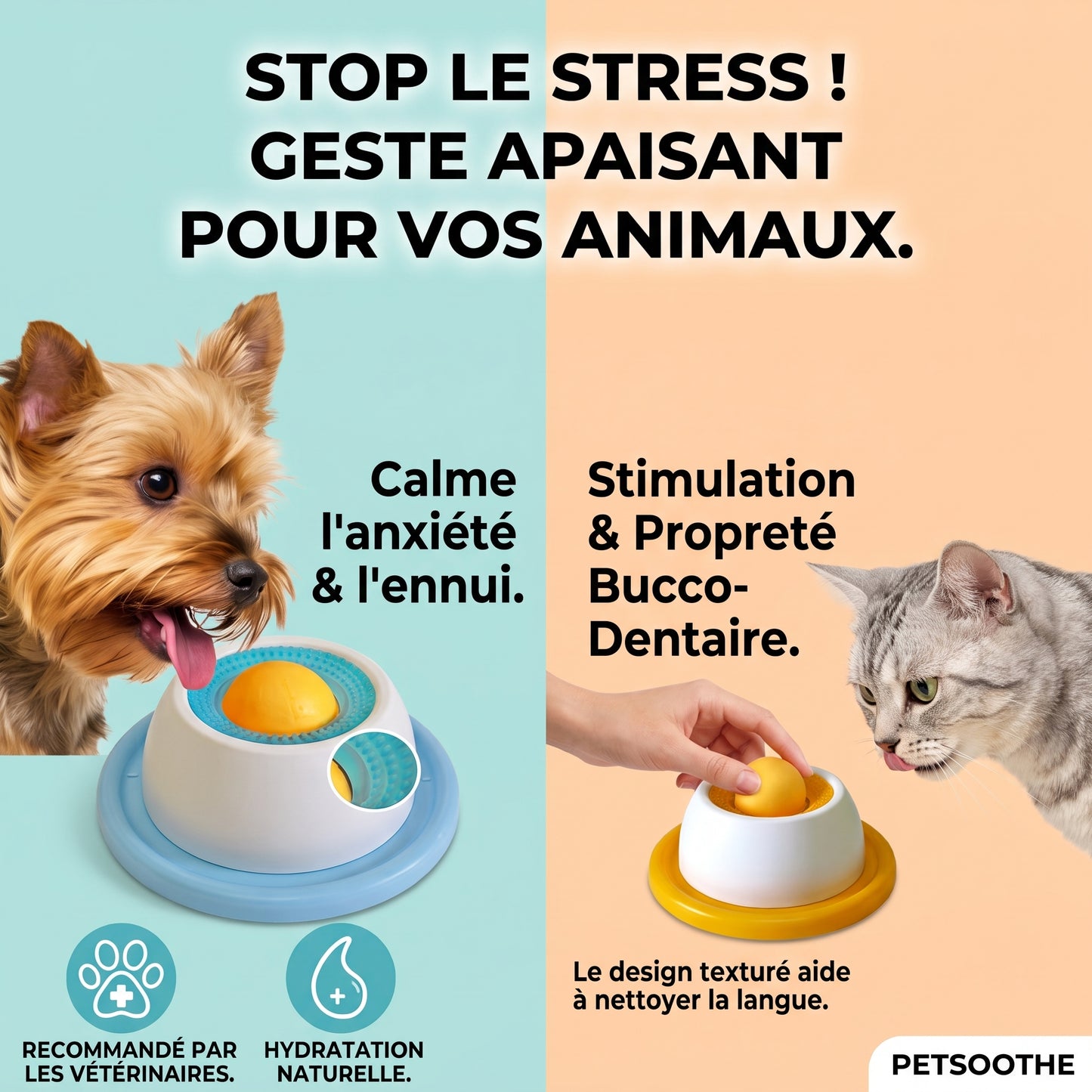 🐶🐱 Gamelle ludique Anti-Glouton pour chien et chats
