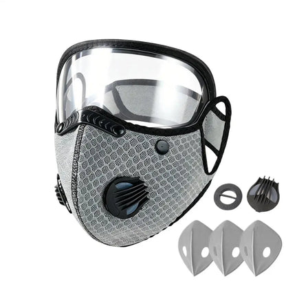 😷 Masque anti-poussière avec lunettes